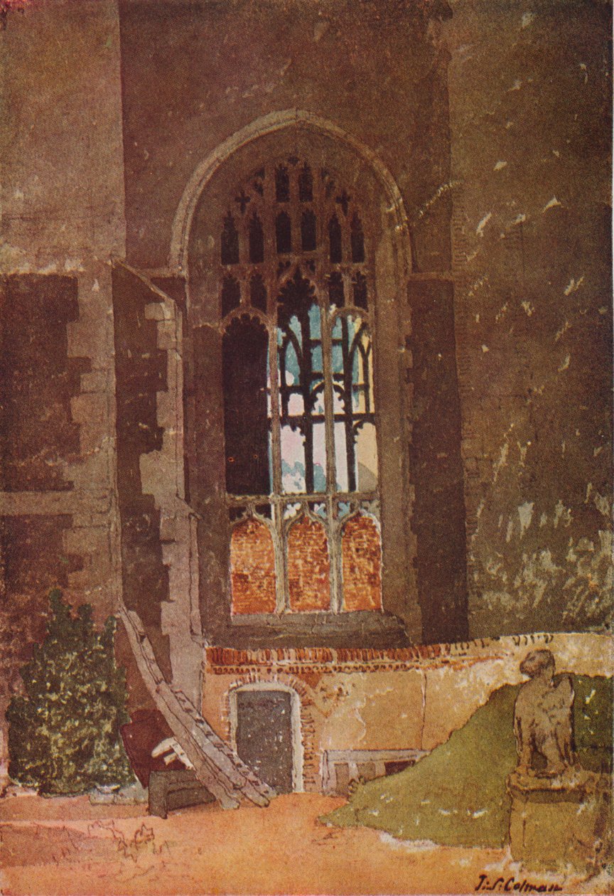 Ablak a St. Andrews Hall és a holland templom között, Norwich, 1908 alkotó: John Sell Cotman