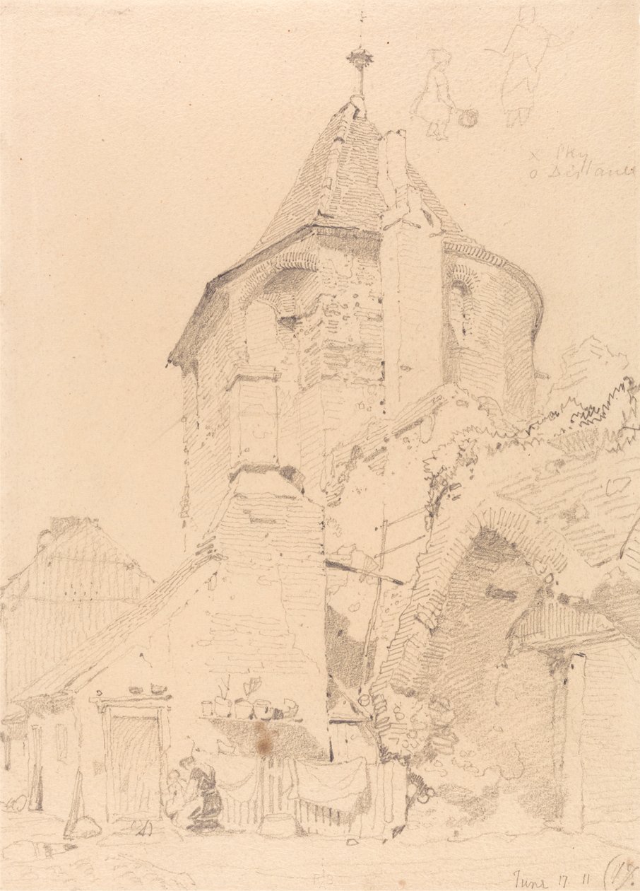 Yarmouth, az északnyugati torony alkotó: John Sell Cotman