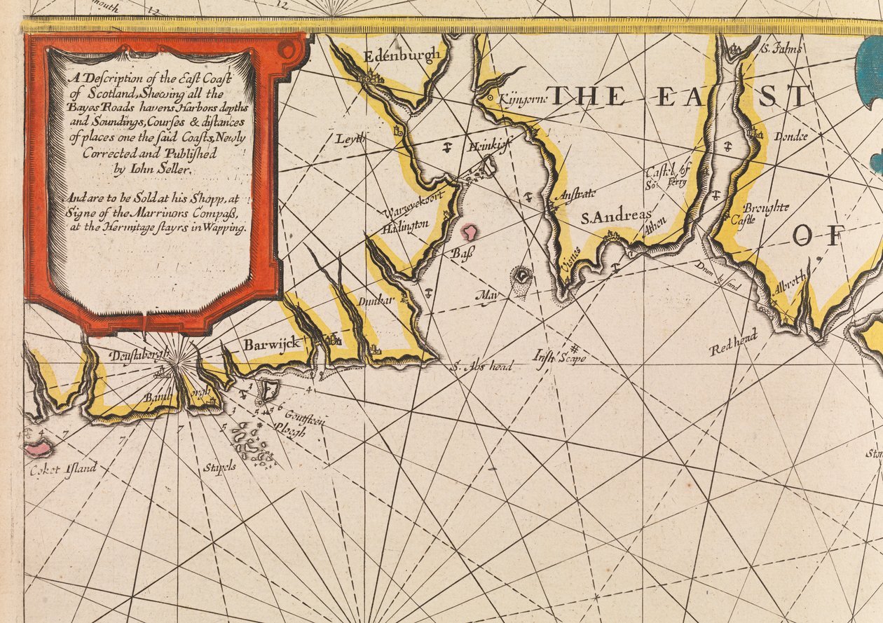 Az angol révész első könyve: az északi hajózás leírása, 1671 körül (papír) alkotó: John Seller