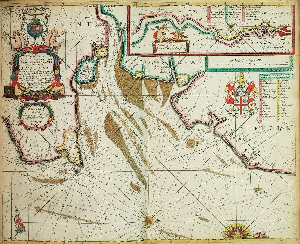 Anglia partvidéke Southforelandtól Orfordnessig alkotó: John Seller