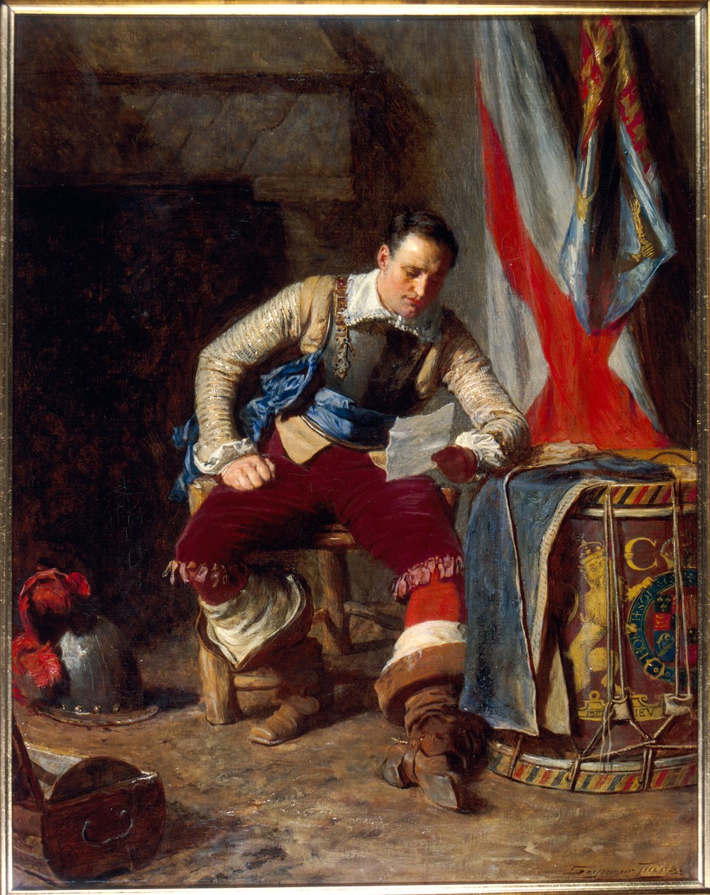 "A zászlóvivő", 1903 alkotó: John Seymour Lucas