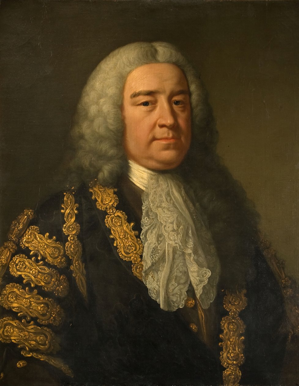Az Rt. portréja Hon. Henry Pelham 1694-1754. alkotó: John Shackleton