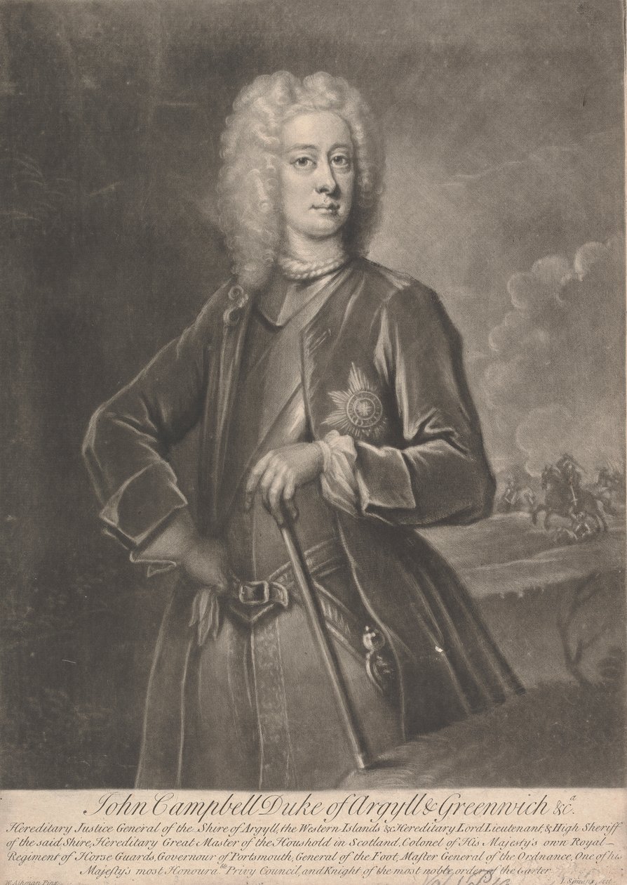 John Campbell, Argyll 2. hercege, Greenwich 1. hercege alkotó: John Simon