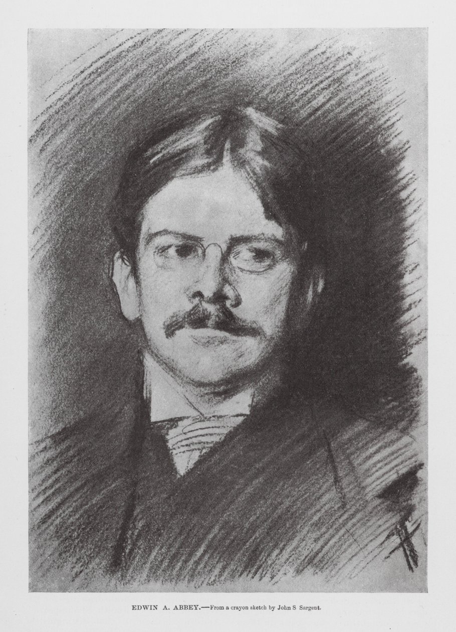 Edwin A Abbey (metszet) alkotó: John Singer (after) Sargent