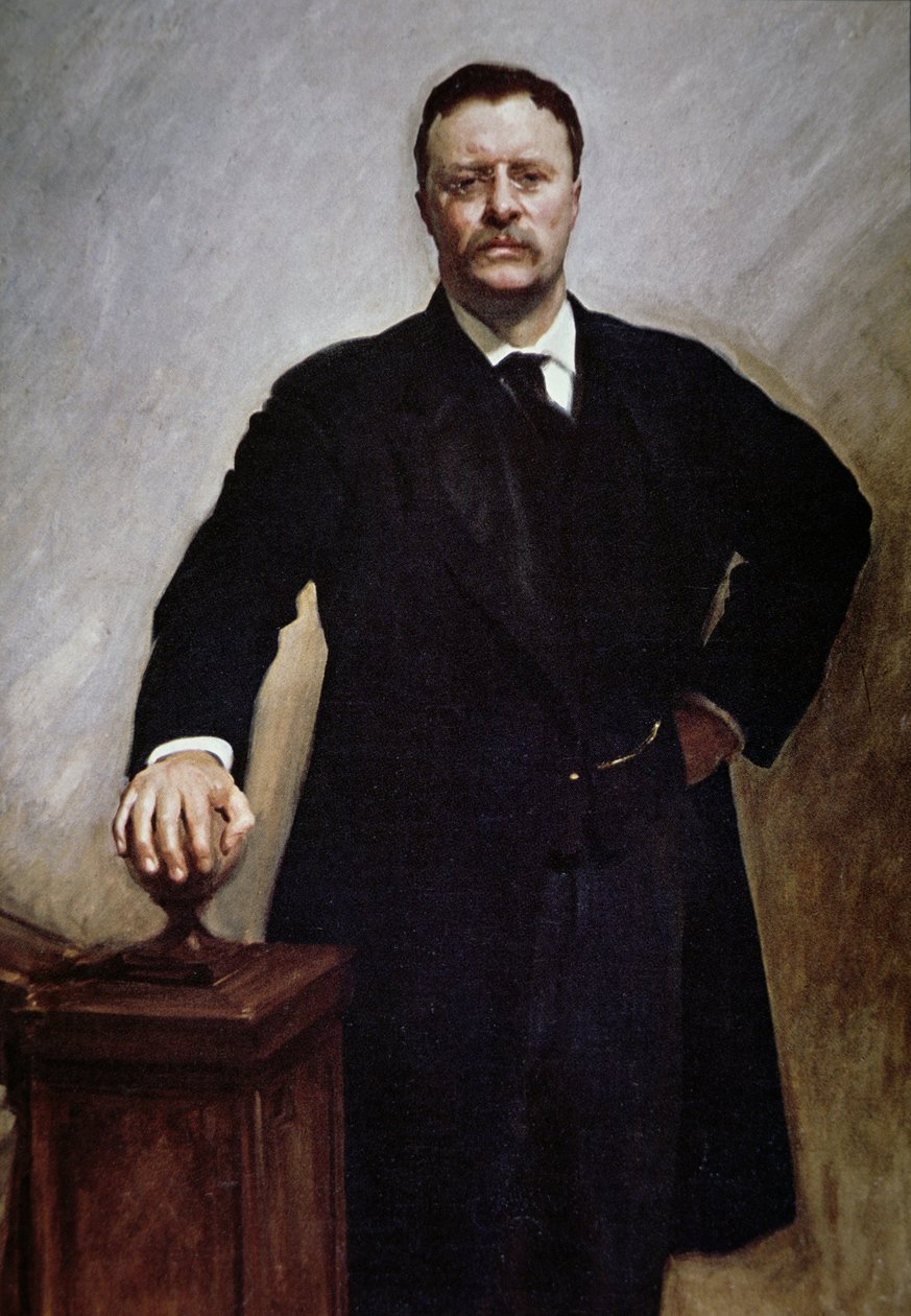 Theodore Roosevelt (színes litó) alkotó: John Singer (after) Sargent