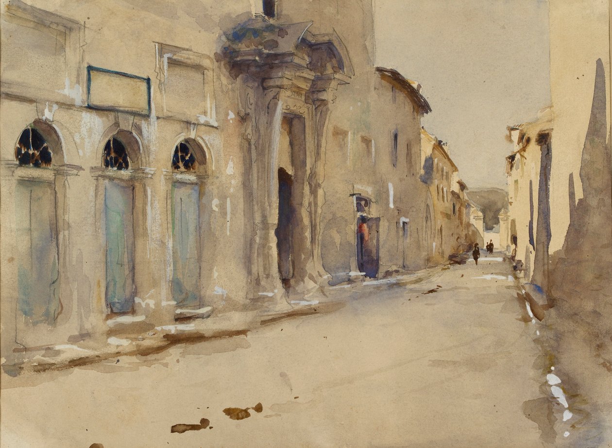 Egy utca Spanyolországban, 1880-as évek alkotó: John Singer Sargent
