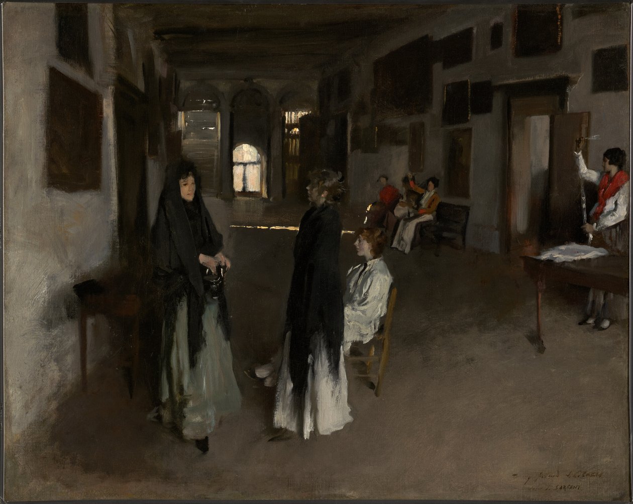 Velencei enteriőr alkotó: John Singer Sargent