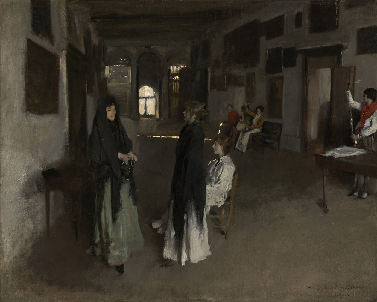 Egy velencei belső tér, 1880-82 körül alkotó: John Singer Sargent