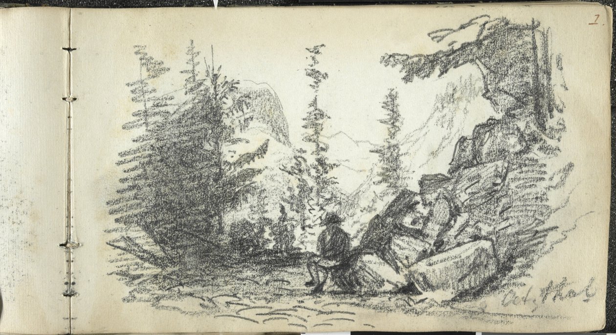 Alpesi táj, Oetztal, Ausztria alkotó: John Singer Sargent