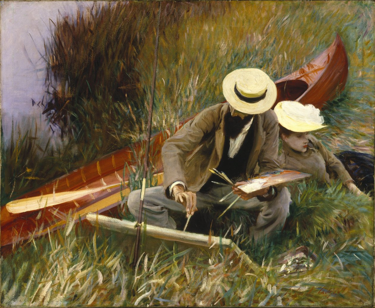 Egy szabadtéri tanulmány alkotó: John Singer Sargent