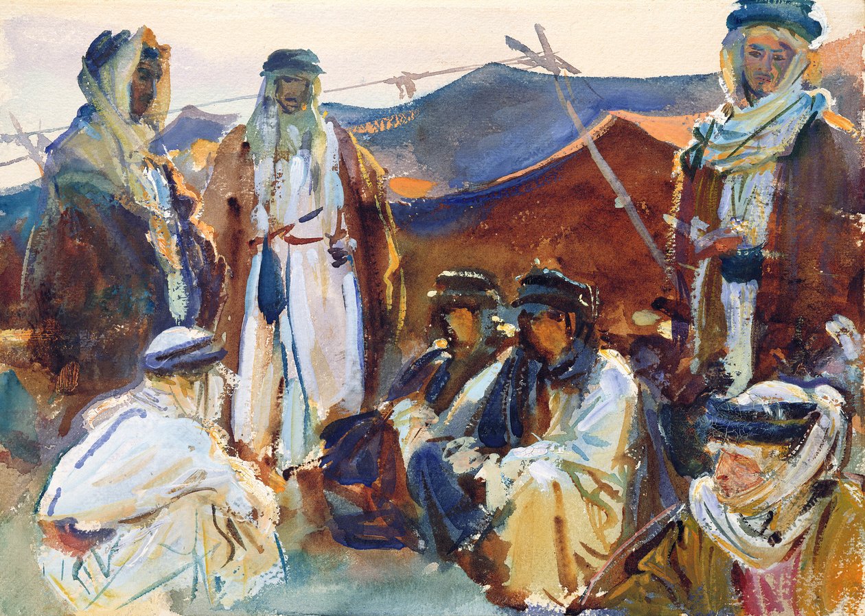 Beduin tábor, 1905-06 (wc papíron) alkotó: John Singer Sargent