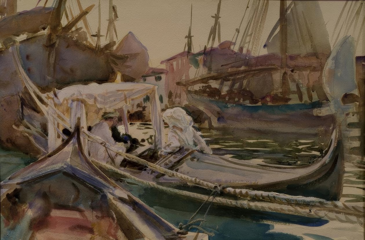 Miközben rajzolt a Giudeccára alkotó: John Singer Sargent