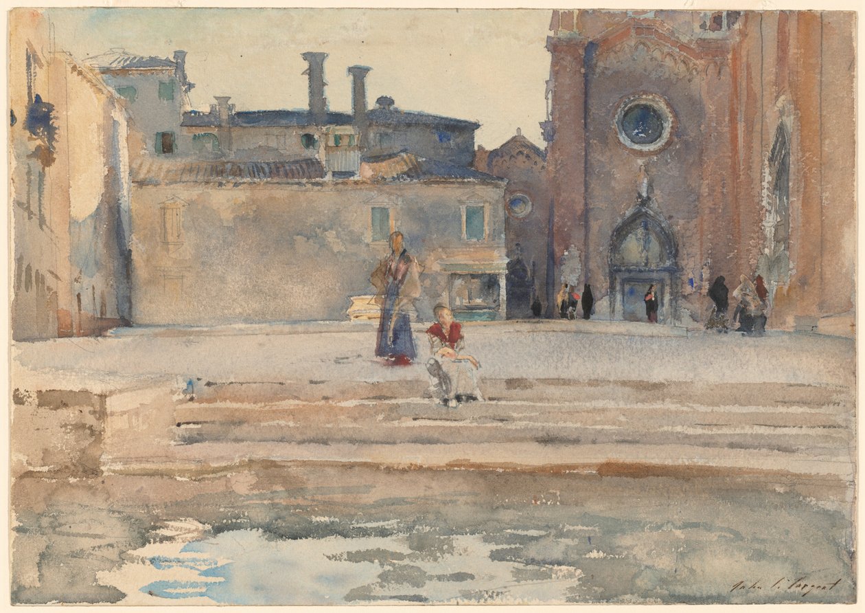 Campo dei Frari, Velence alkotó: John Singer Sargent
