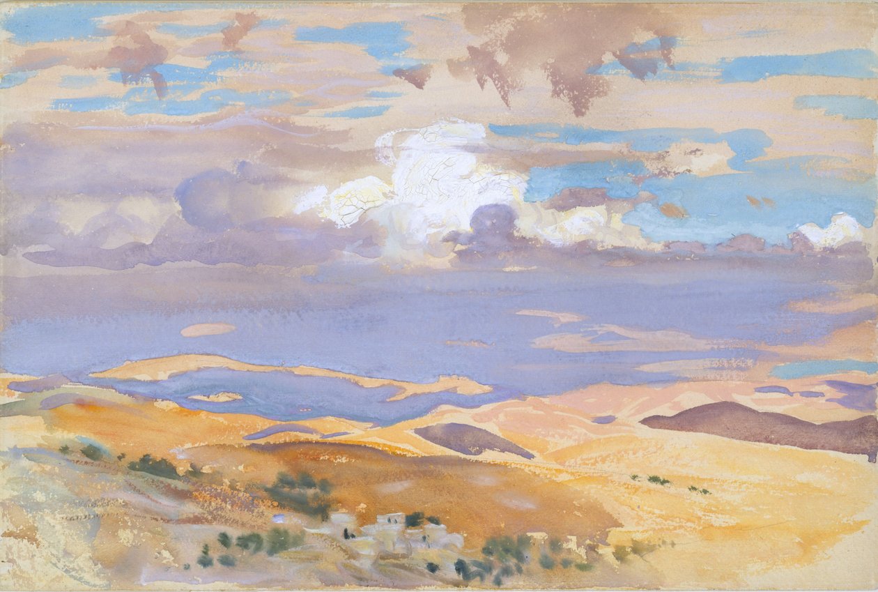Jeruzsálemből, 1905-06 (wc, gouache és grafit törtfehér szőtt papíron) alkotó: John Singer Sargent