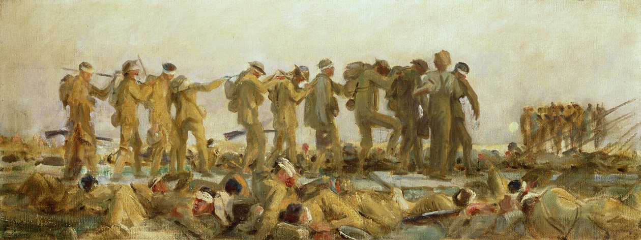 Gassed, olajtanulmány, 1918-19 alkotó: John Singer Sargent