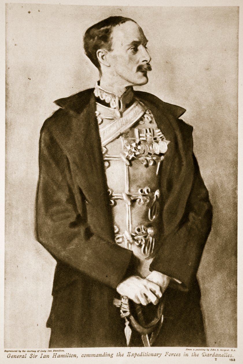 Sir Ian Hamilton tábornok, a Dardanelláknál lévő expedíciós erők parancsnoka, 1914-19 alkotó: John Singer Sargent
