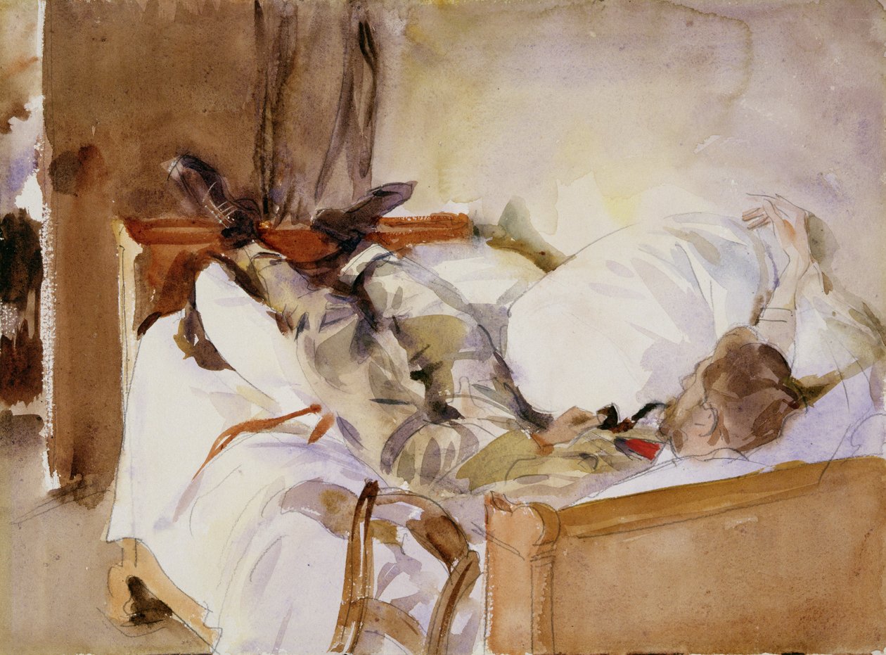 Svájcban (wc papíron) alkotó: John Singer Sargent