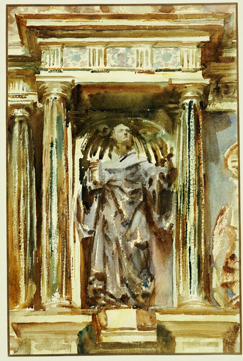 Egy granadai templomban alkotó: John Singer Sargent