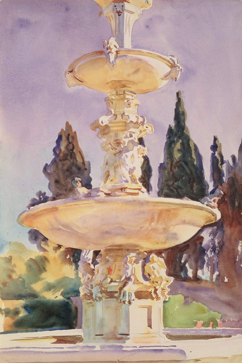 Egy Medici-villában, 1907 körül alkotó: John Singer Sargent