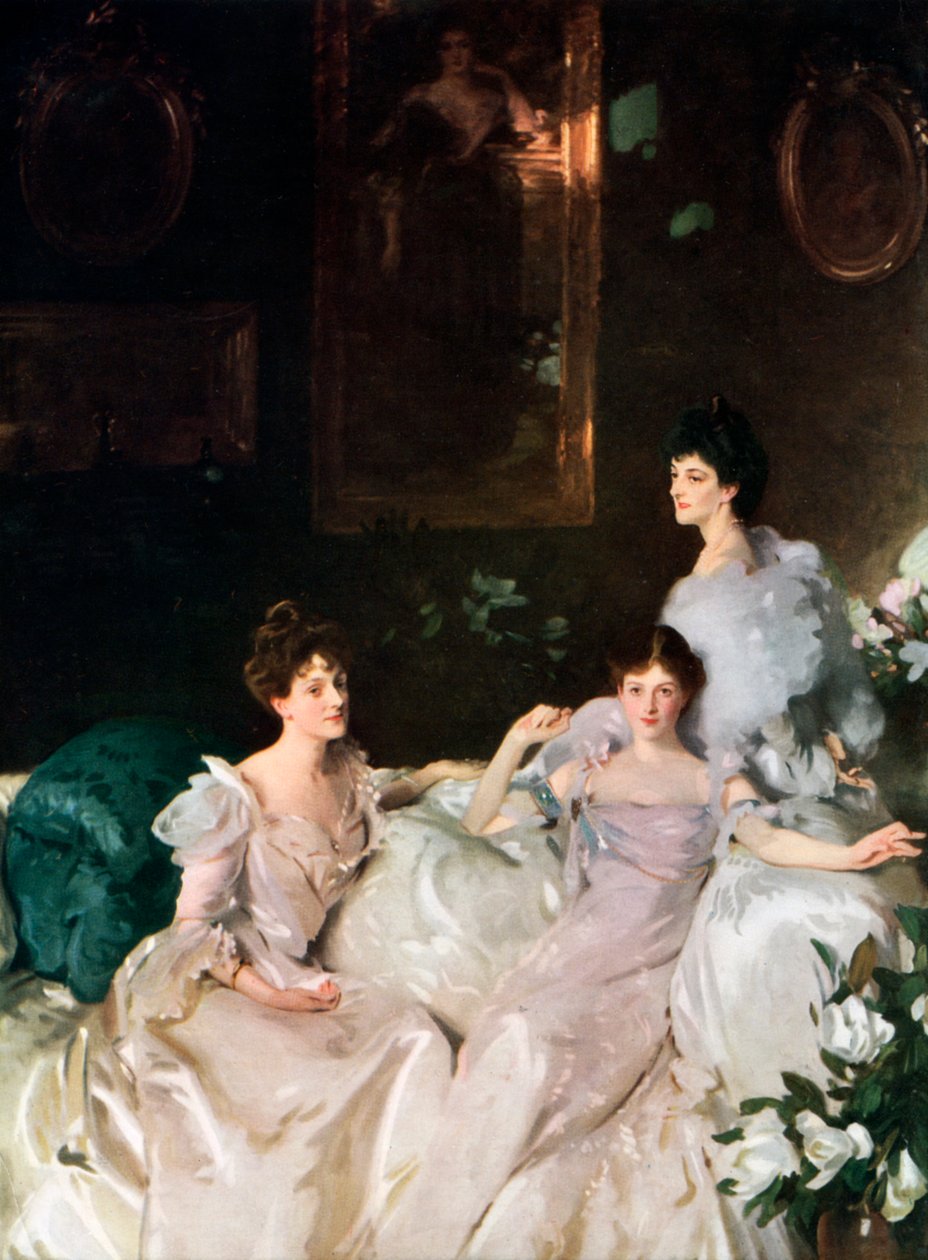 Lady Elcho, Mrs Tennant és Mrs Adeane, 1926. alkotó: John Singer Sargent