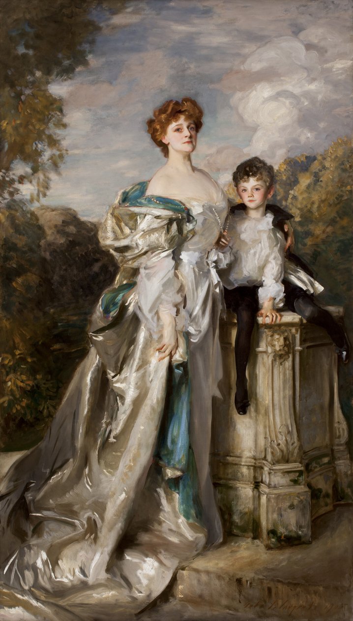 Lady Warwick és fia alkotó: John Singer Sargent
