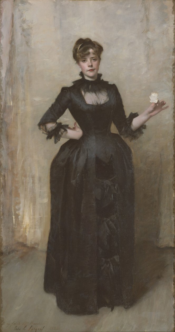 Hölgy a rózsával (Charlotte Louise Burckhardt), 1882 alkotó: John Singer Sargent