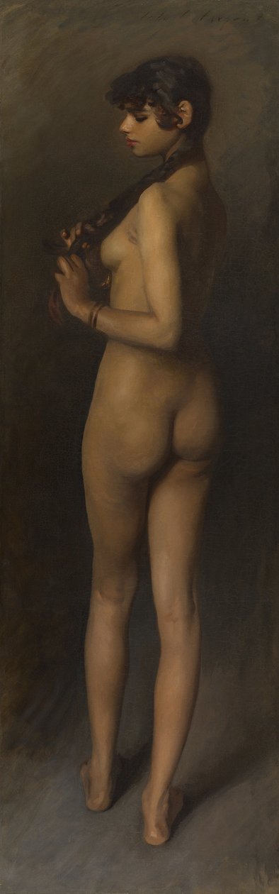 Élettanulmány (egy egyiptomi lány tanulmánya) alkotó: John Singer Sargent