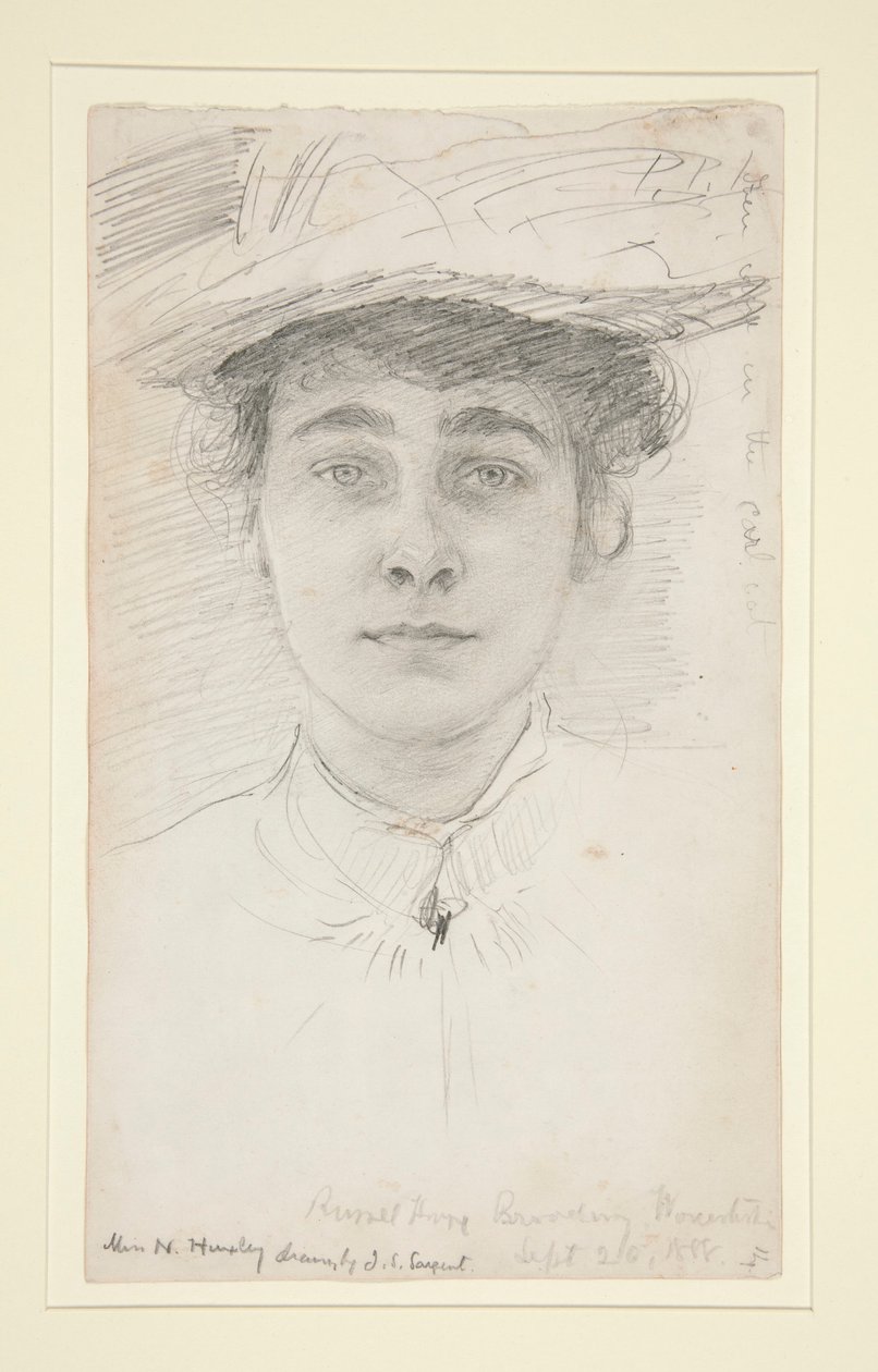 N. Huxley kisasszony alkotó: John Singer Sargent