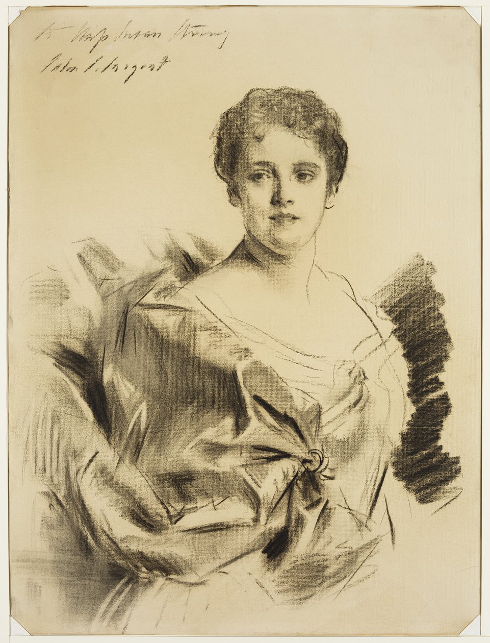 Miss Susan Strong, a 19. század vége és a 20. század eleje között (szén, krémezett papíron) alkotó: John Singer Sargent