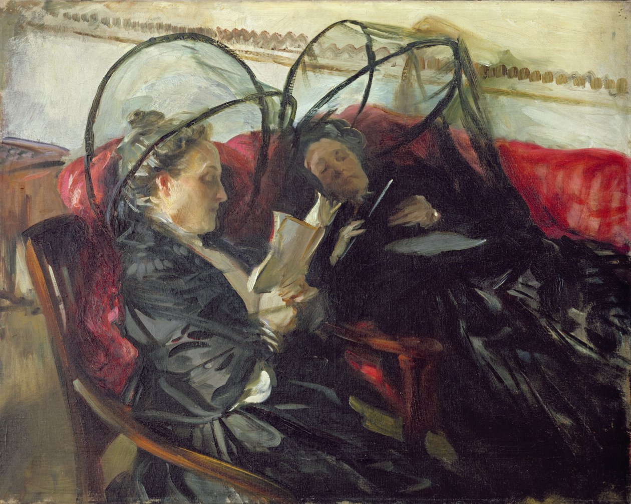 Szúnyoghálók, 1908 alkotó: John Singer Sargent