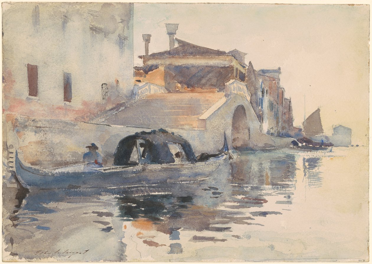 Ponte Panada, Fondamenta Nuove, Velence alkotó: John Singer Sargent