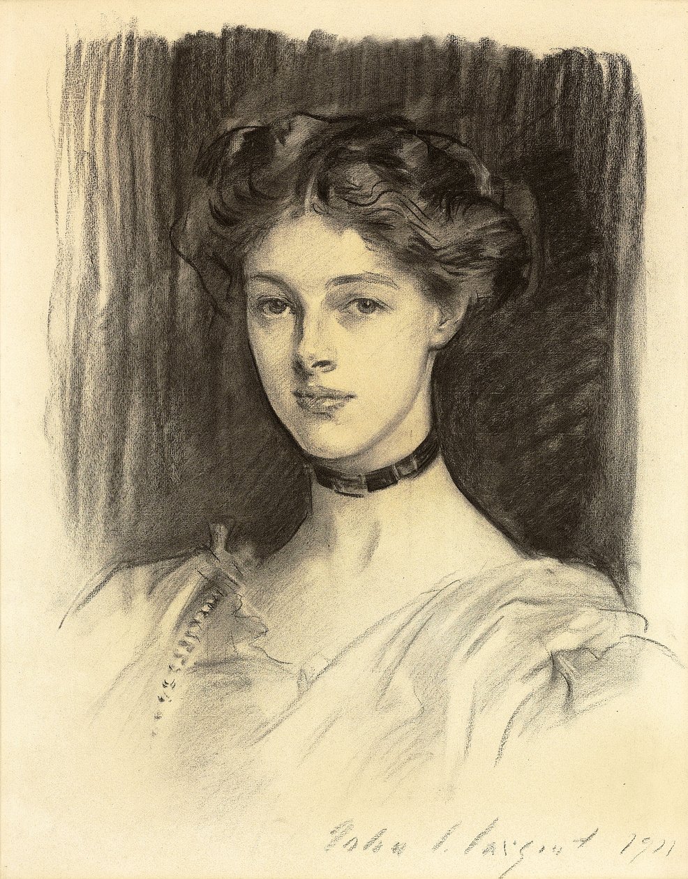 Eva Katherine Balfour, később Lady Buxton portréja alkotó: John Singer Sargent