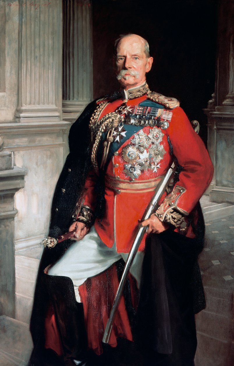 Frederick Sleigh Roberts, első Earl Roberts (1832-1914), brit tábornok portréja alkotó: John Singer Sargent