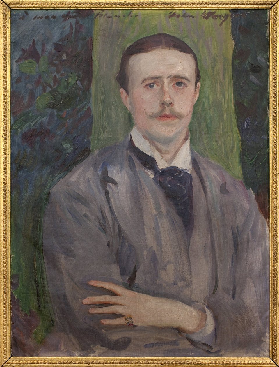 Jacques Emile Blanche (1861-1942) portréja. John Singer Sargent (1856-1925) festménye, olaj, vászon, XX. századi francia művészet. Musee des Beaux Arts de Rouen. alkotó: John Singer Sargent