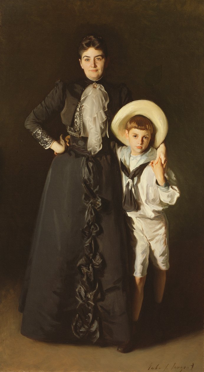 Mrs. Edward L. Davis és fia, Livingston Davis portréja, 1890 alkotó: John Singer Sargent