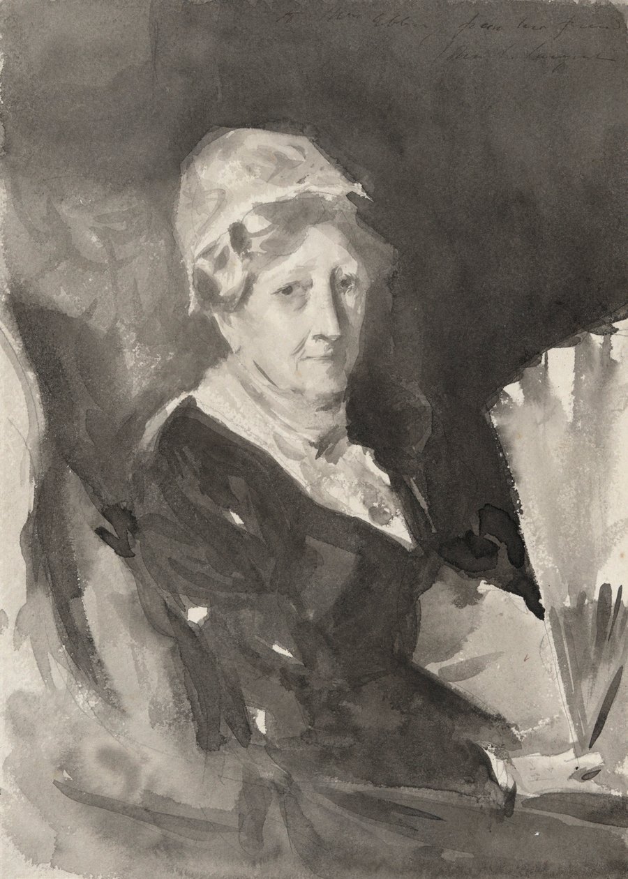 Mrs. Frederick Mead portréja legyezővel alkotó: John Singer Sargent
