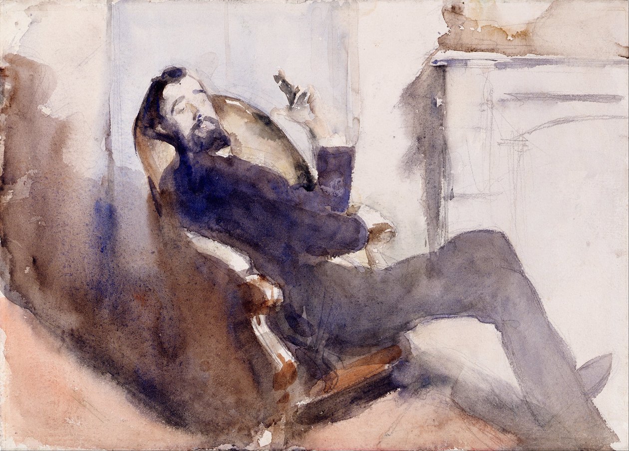 Paul-César Helleu portréja alkotó: John Singer Sargent
