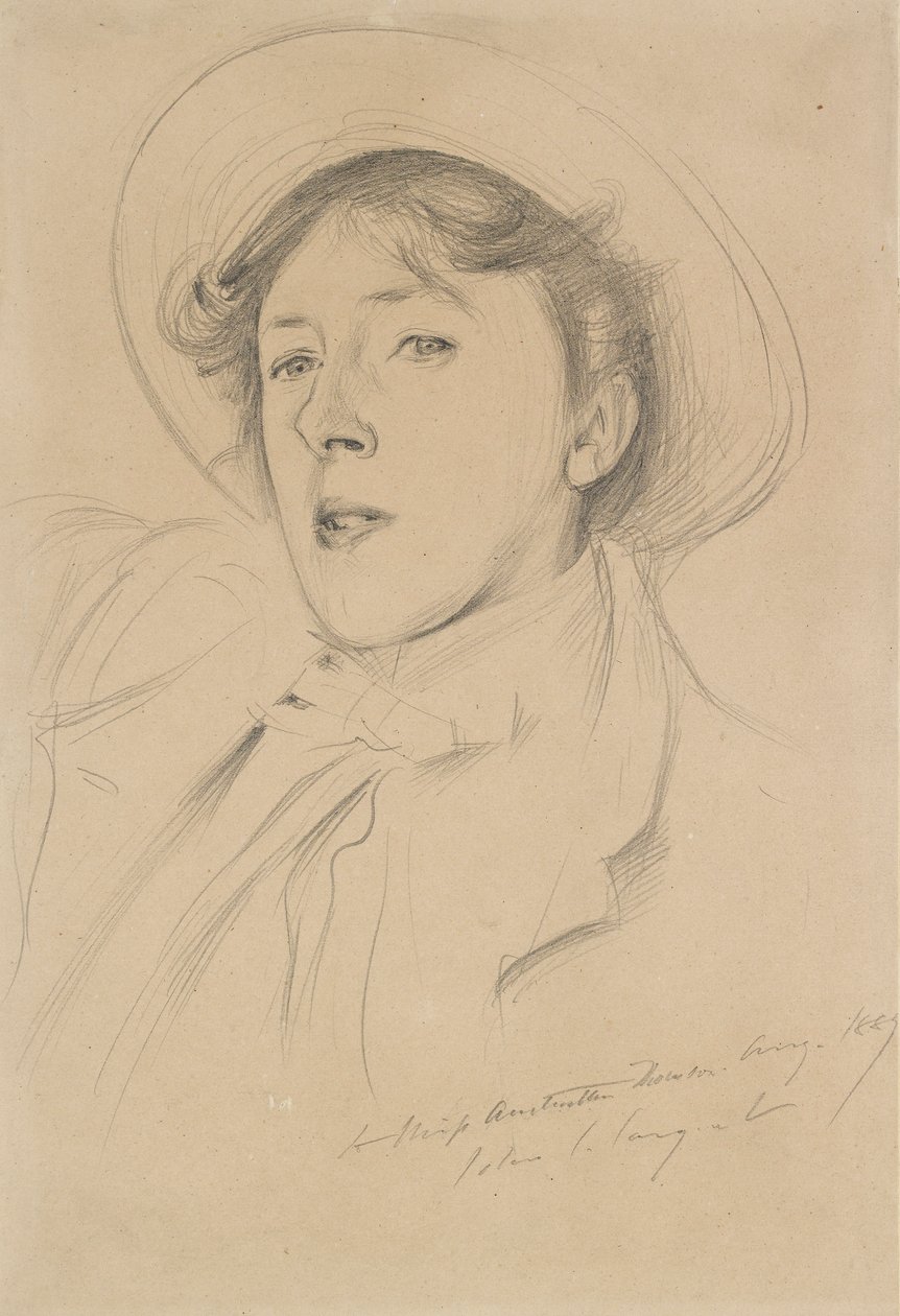 Vernon Lee portréja, 1889 alkotó: John Singer Sargent