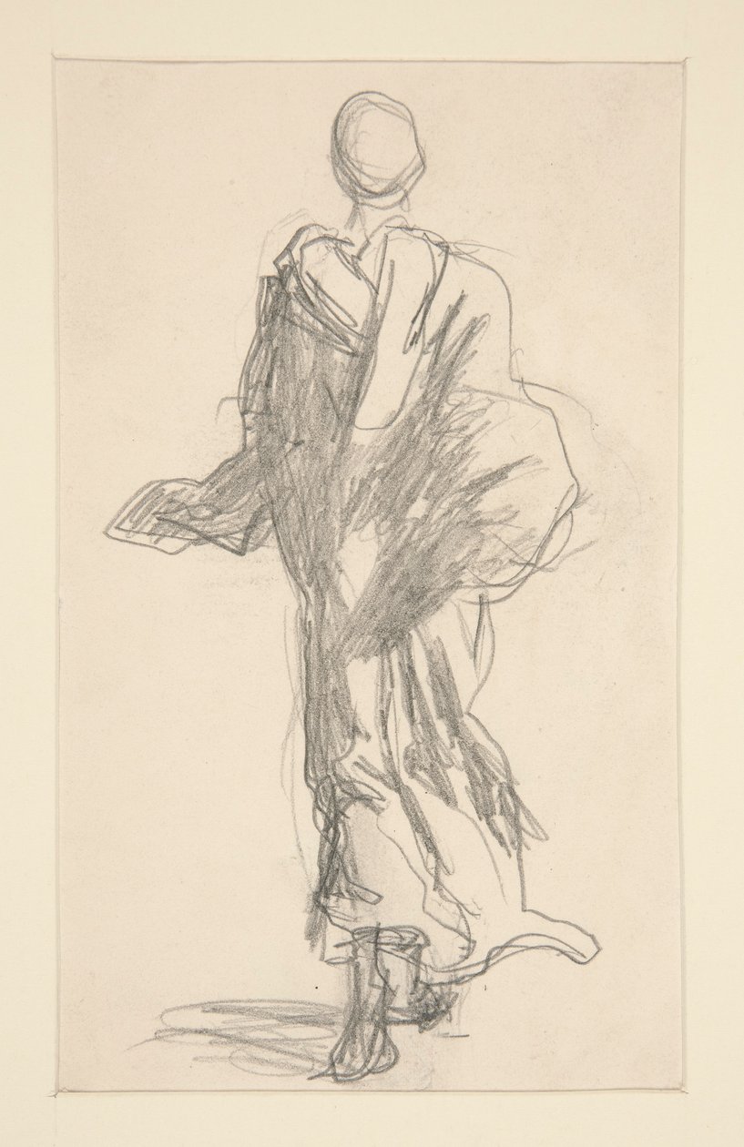 Egy terített figura hátulnézete alkotó: John Singer Sargent
