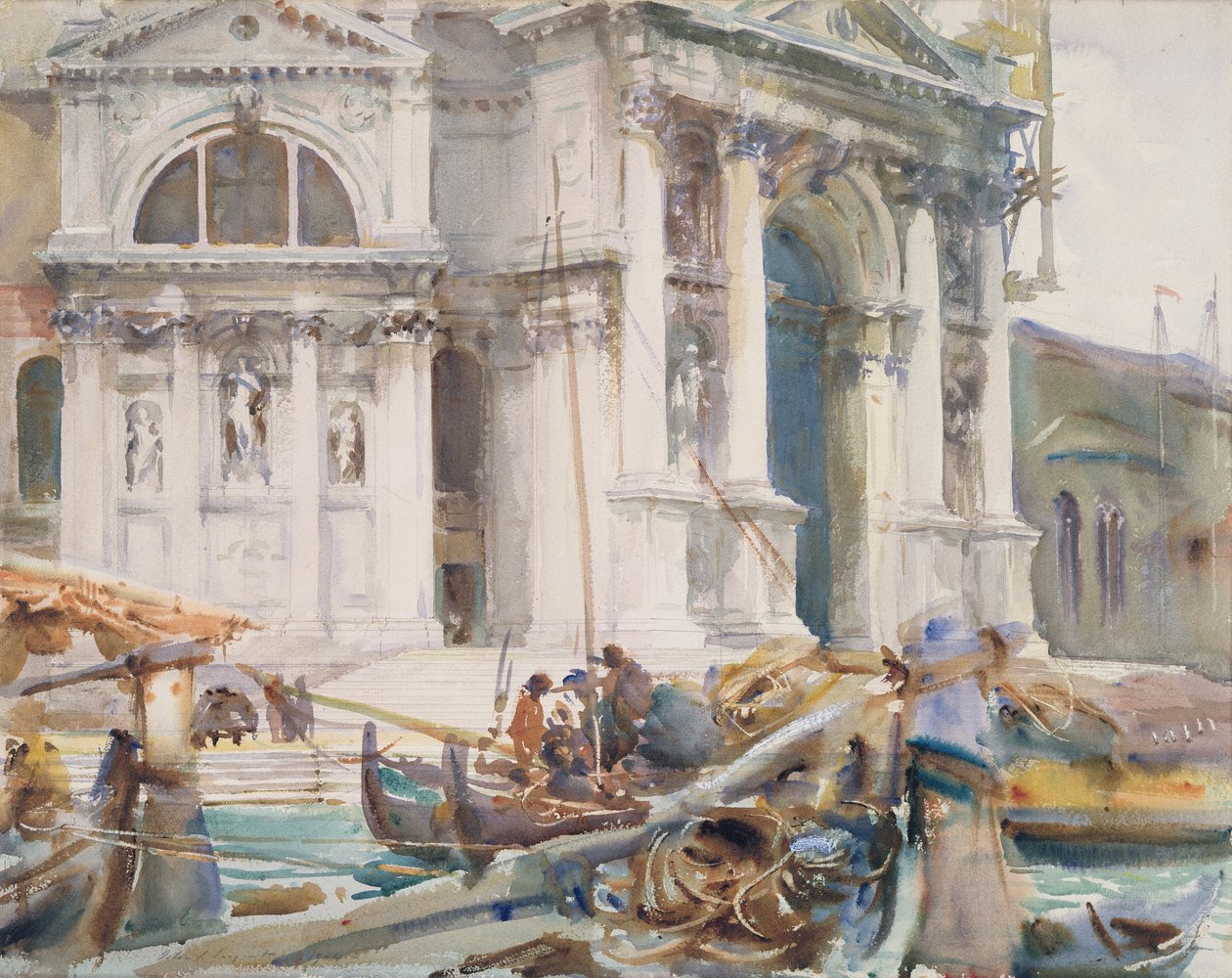 Santa Maria della Salute, 1904 alkotó: John Singer Sargent