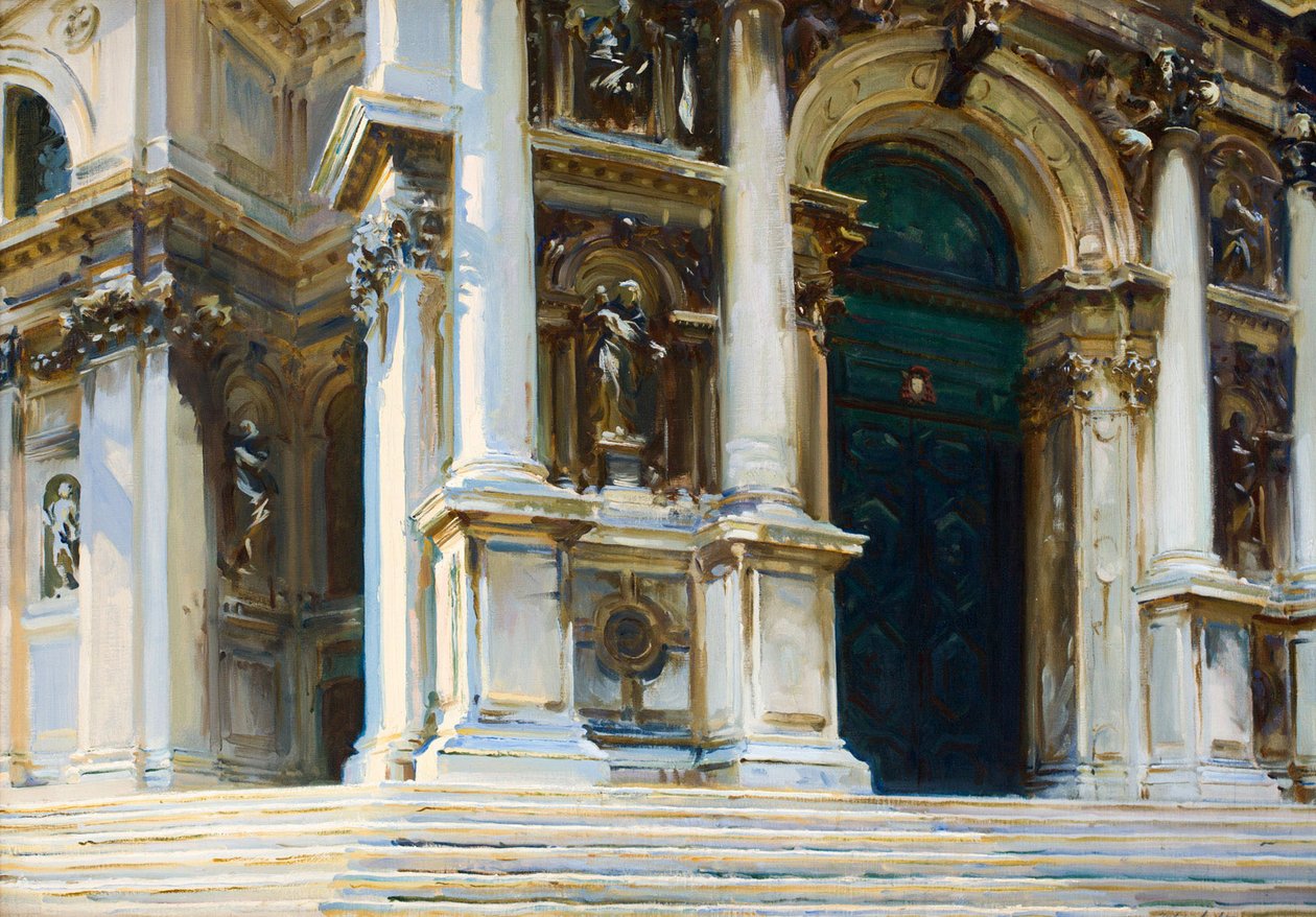 Santa Maria della Salute Velencében, 1909. alkotó: John Singer Sargent