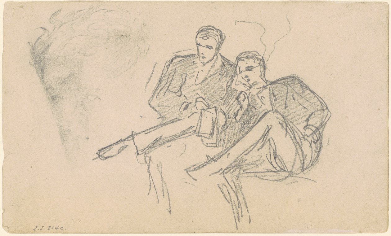 Ülő férfiak, c. 1874-1877. alkotó: John Singer Sargent