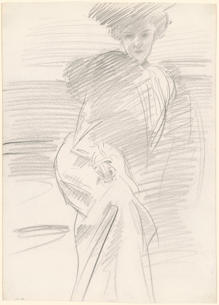 Ülő nő, c. 1890-1900. alkotó: John Singer Sargent