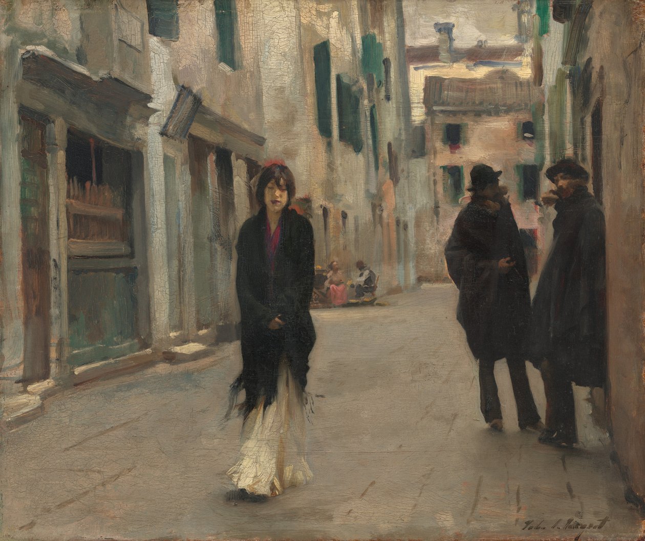 Utca Velencében, 1882. alkotó: John Singer Sargent
