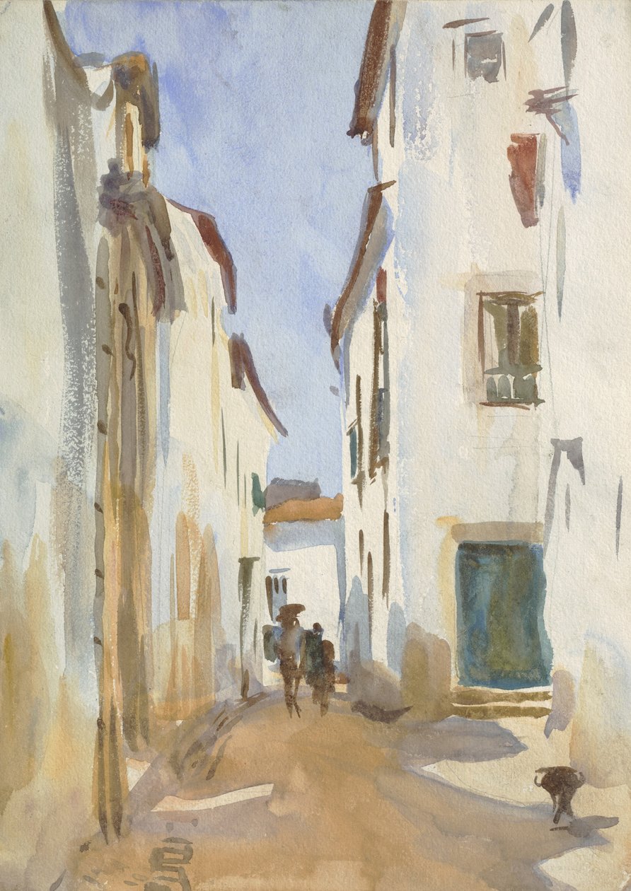 Utca egy mediterrán városban alkotó: John Singer Sargent