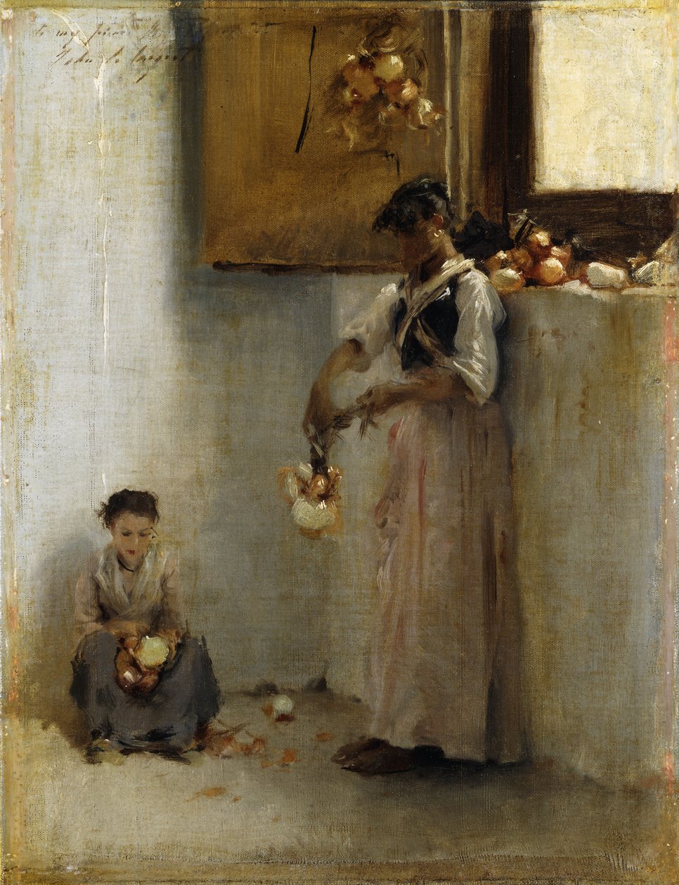 Hagymafűzés, 1882 körül alkotó: John Singer Sargent