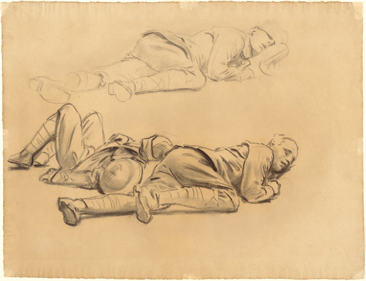 Tanulmányok a "Gassed" számára alkotó: John Singer Sargent