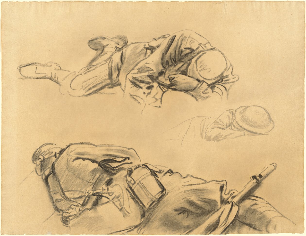 Tanulmányok Gassed számára, 1918-1919. alkotó: John Singer Sargent