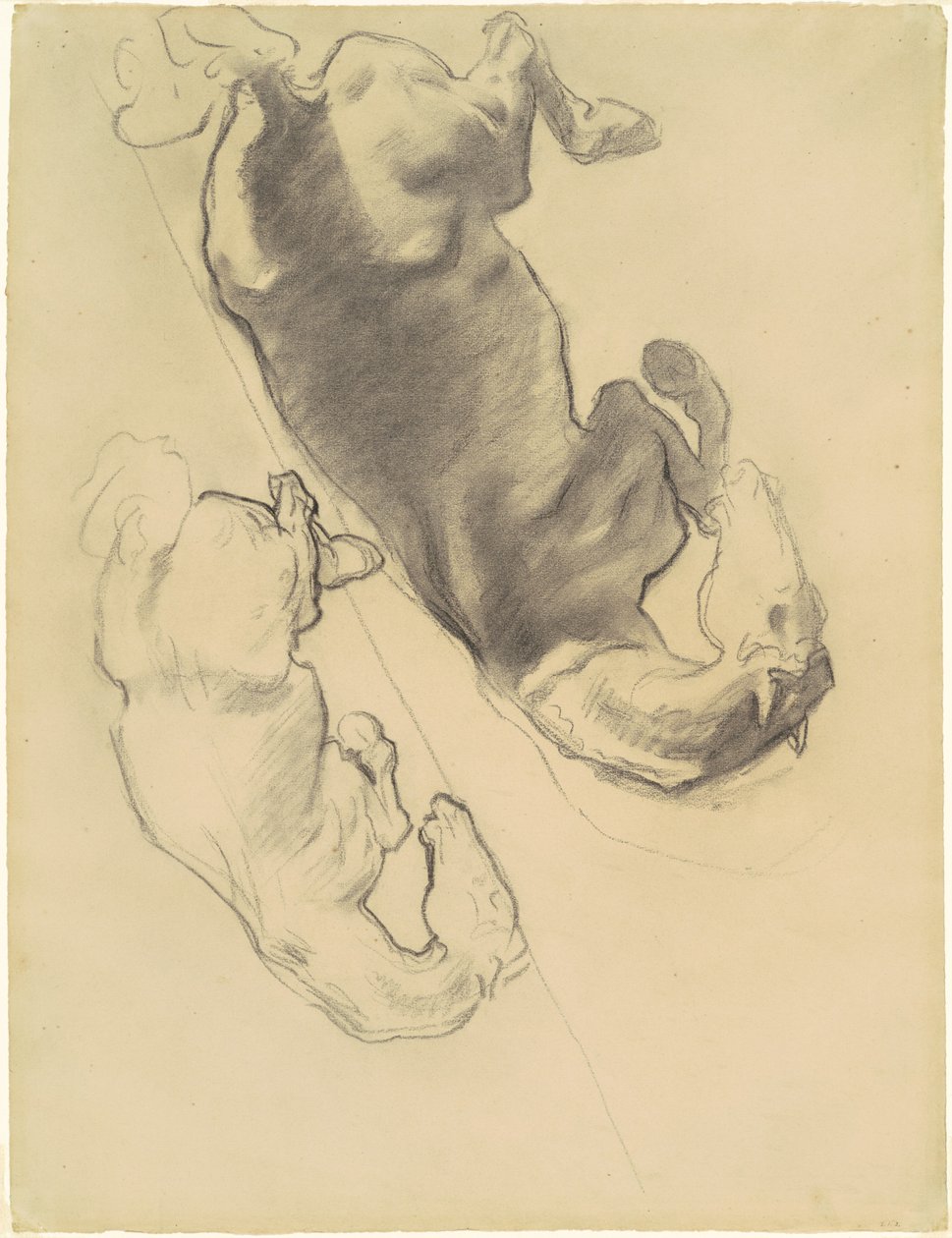 Tanulmányok "Góg és Magóg bukása" című könyvhöz alkotó: John Singer Sargent