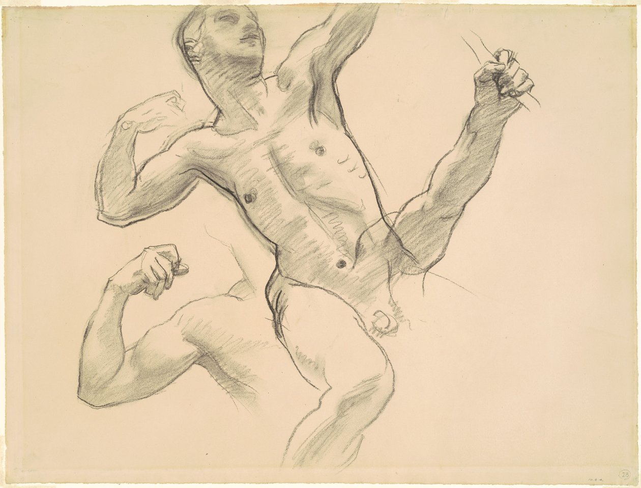 Achilles-tanulmányok "Chiron és Achilles" számára alkotó: John Singer Sargent